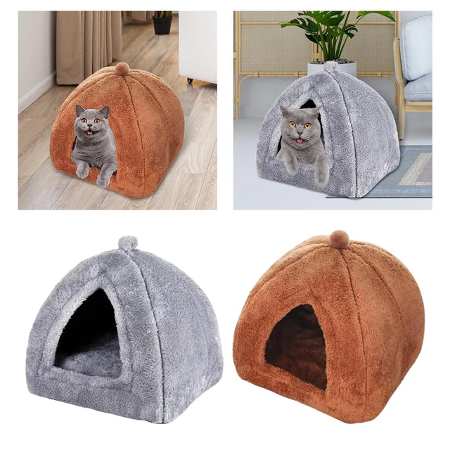 Lit Pour Chat Sommeil Chaud Coussin Apaisant Maison De Chaton Avec Fond