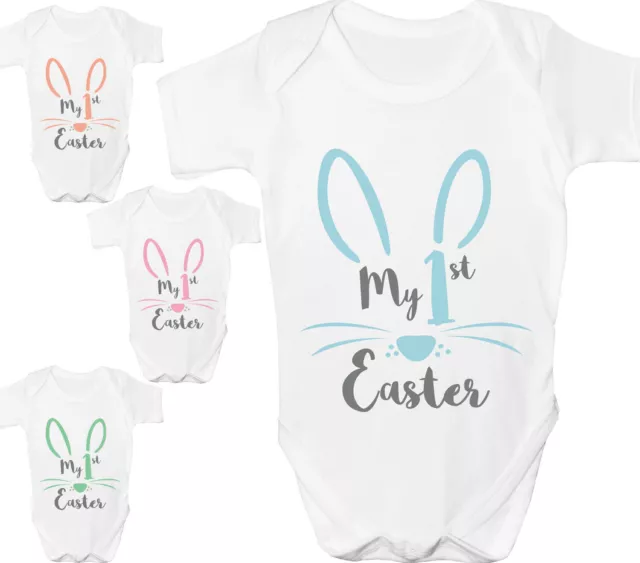 My First Easter Baby Grow Boys Girls 1st Bunny Bodysuit Vest Shower Gift