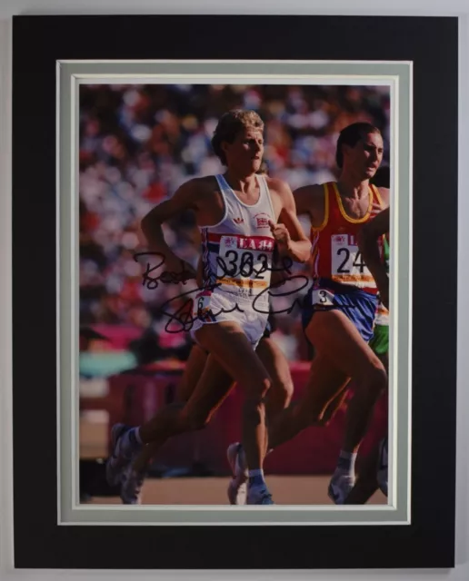 Steve Cram Signed Autograph 10x8 photo display Athletics Olympics Sport AFTAL