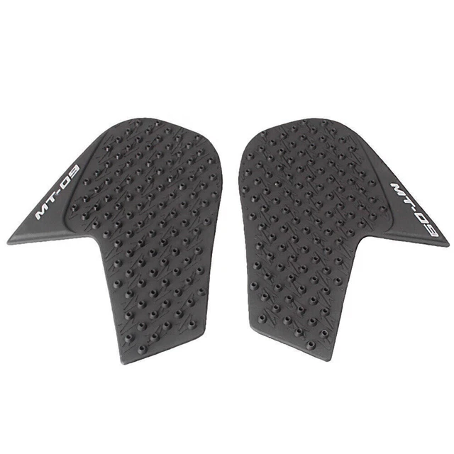 For Yamaha MT-09 14-15 Black Gas Tank Traction Side Pad Knee Grip Decal Sticker