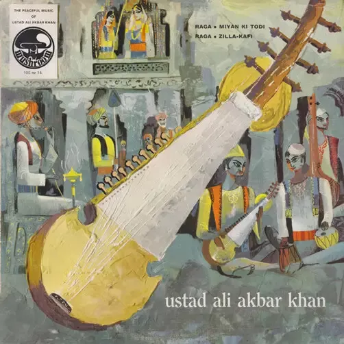 LP Ali Akbar Khan The Peaceful Music Of Ustad Ali Akbar Khan MONO Mushroom