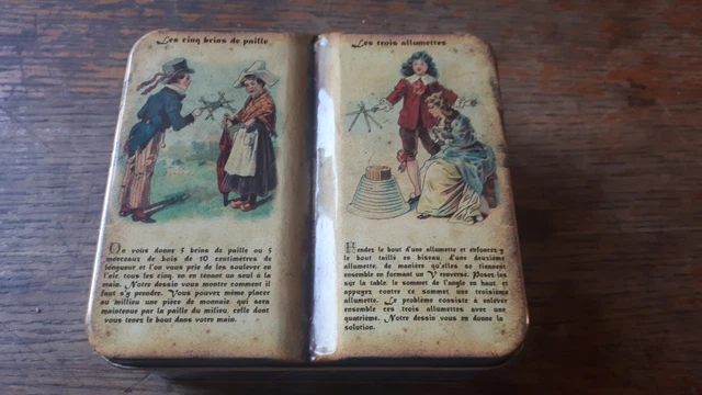 Boîte En Tôle Lithographiée Jeu Impérial Domino – Début 1900 – Rivets