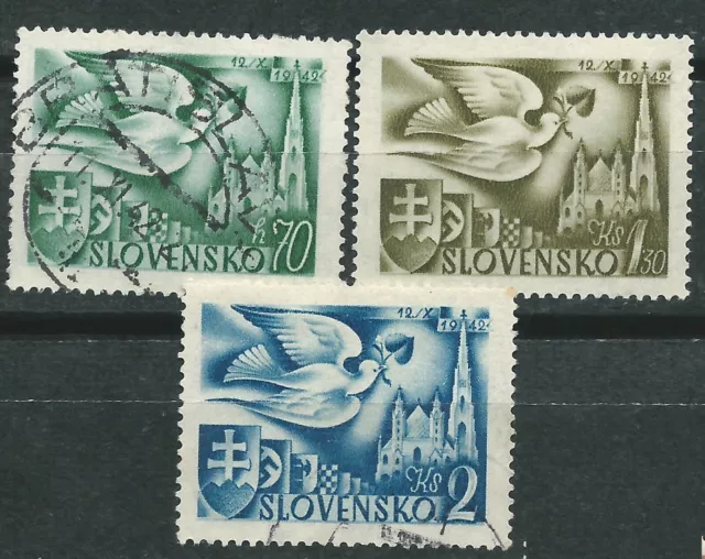 SLOVAQUIE Scott # 74-76 Congrès postal européen d'occasion