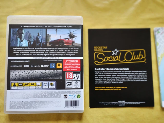 GRAND THEFT AUTO GTA 5 PS3 🇫🇷 tbé . complet . disc sans éraflure EUR 6