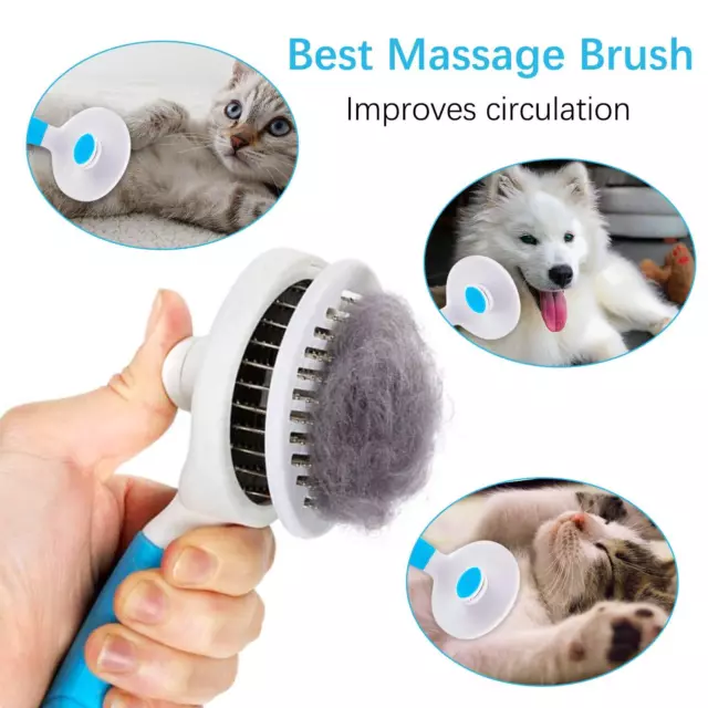 Pet Hair Remover Dog Cat Comb Grooming Massage Deshedding Cleaning Brush /Gloves 3