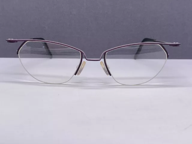 THEO Eyeglasses Frames woman Grey Purple Cat Eye Narrow Moscovite Belgium