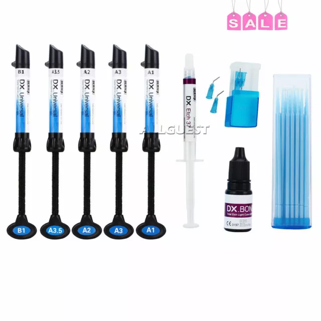 Dental Universal Composite Resin Ortho Adhesive Kit Light Cure Blue Glue set