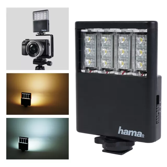 Hama universal Kamera-Licht Dimmbare Foto-Leuchte Professionelle Beleuchtung