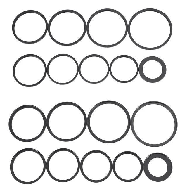 Juego de 18 piezas de adaptador de lente paso abajo 37-82 mm para cámara M7C6