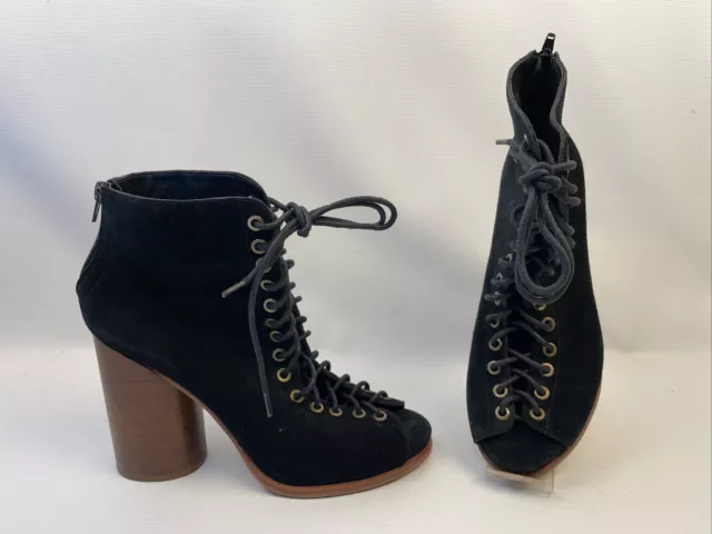 EUC JEFFREY CAMPBELL Calhoun Silver Studded Western Boots Booties Size 7.5 134.99 PicClick