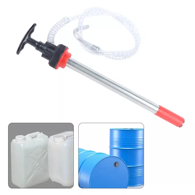 Manual 5 Gallon Fluid Oil Transfer Pump Hand Gear Oil Pump Dispenser w/ 47" Hose