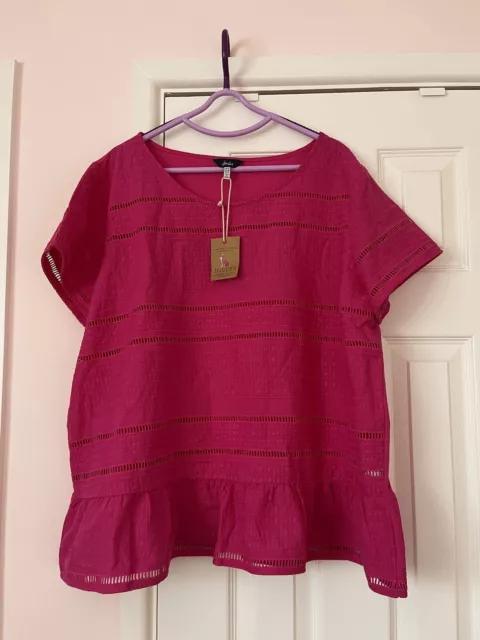 Joules primrose peplum sales top