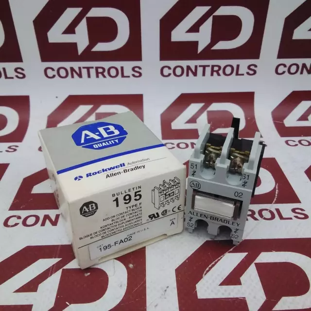 195-FA02 | Allen Bradley | Auxiliary Contact Block, Type F, Opened, Ser A