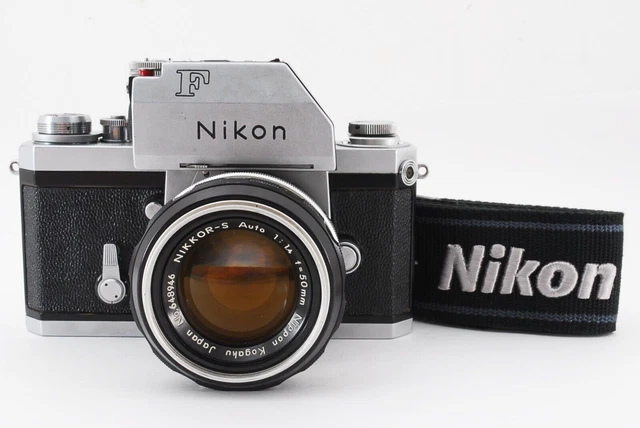 Nippon Kogaku Red Dot Nikon F Photomic T w/ Nikkor-s 50mm F/1.4 Strap from Japan