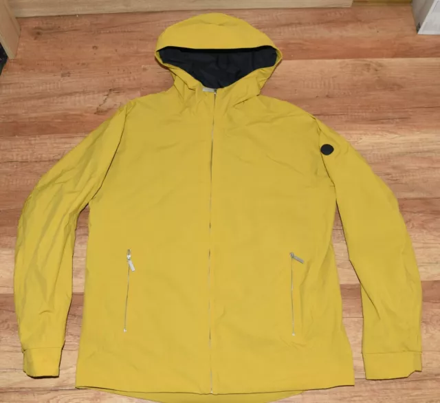 NN07 No Nationality CLARK Yellow Zip Up Hooded Mens Jacket Size M