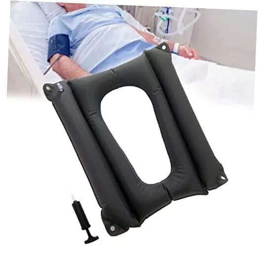 Bedridden Inflatable Cushion, Nursing Bedsore Square Pad Polyvinyl Chloride