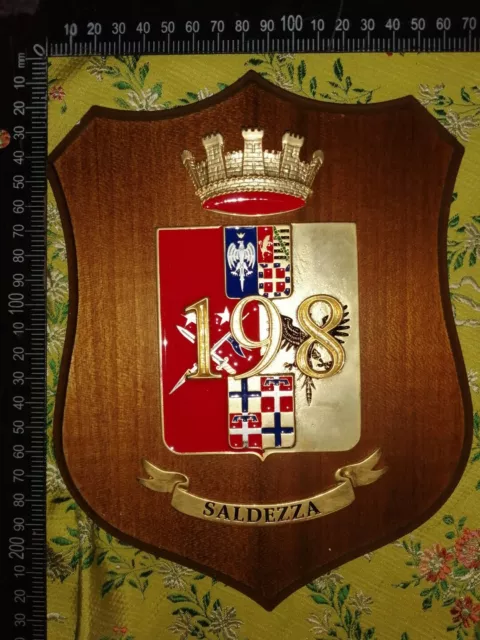 Crest Accademia Militare 198 Corso Allievi Ufficiali Saldezza Rarità