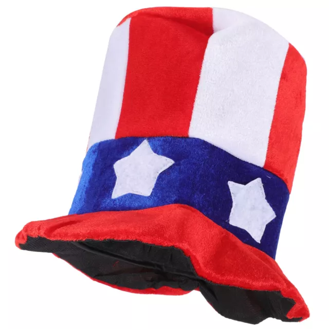 Chiffon Chapeau Du Jour De L'Indépendance Homme Fournitures Fête 4 Juillet