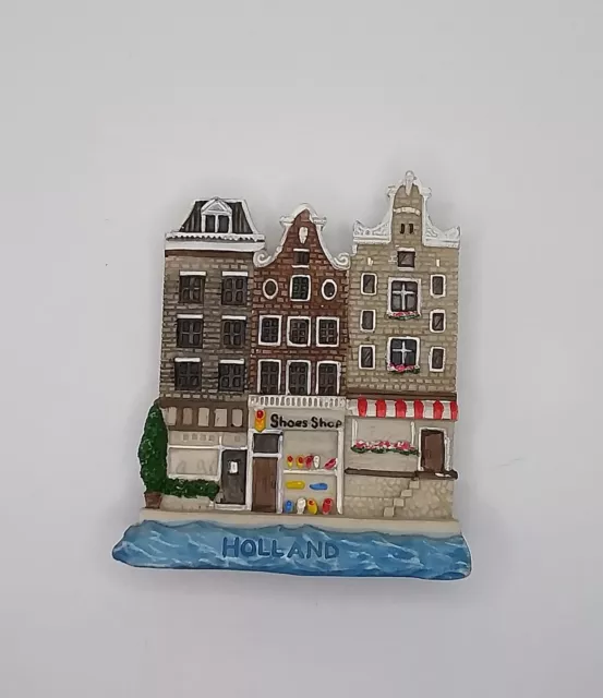 Magnete Calamita Resina Frigo  Souvenir Fridge Magnet Amsterdam Olanda