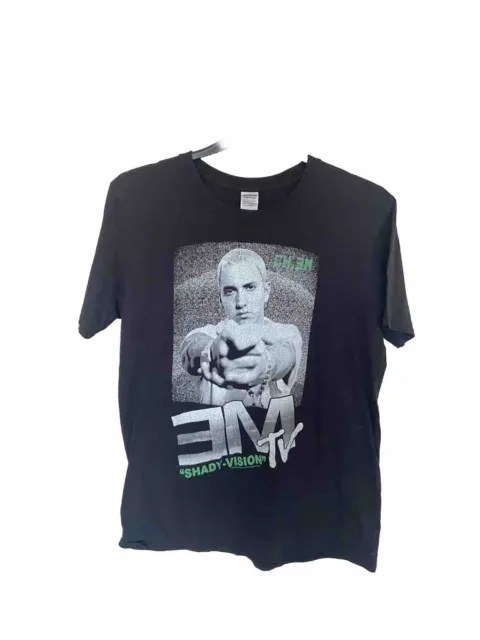 Eminem EM TV Slim Shady Marshall Mathers T-Shirt Official Gildan Size Large Mens