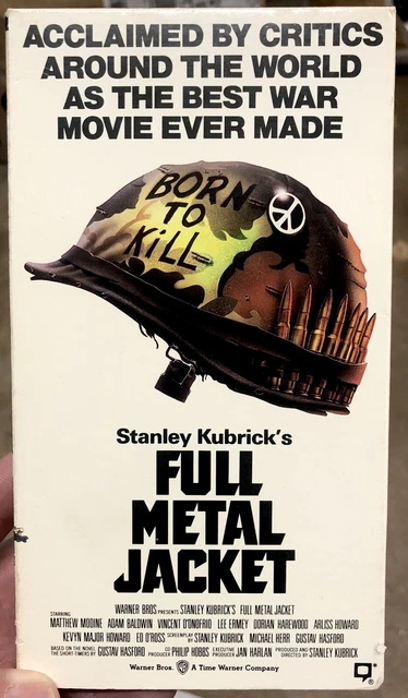FULL METAL JACKET VHS, 1987 Stanley Kubrick War Film Cult Favorite £5. ...