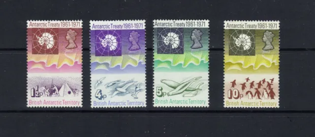 B.a.t - 1971 Antarctic Treaty - Scott 39 To 42 - Mh