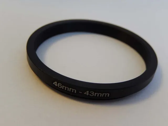 Step Down Adaptateur de filtre métal 46mm - 43mm pour Olympus, Panasonic, Sony