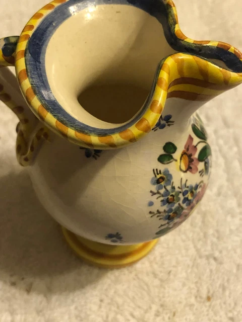 Vintage Italian Majolica Art Pottery Small DESIGN  SIGNED