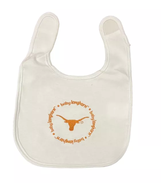 Texas Longhorns All Pro Baby Bib [NEW] NCAA Infant Newborn Polyester 2PAC!