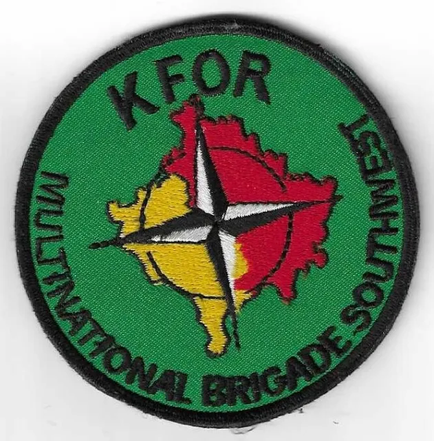 Insigne Tissu, Patch Militaire De La Multinational Brigade Southwest-Kfor-Otan