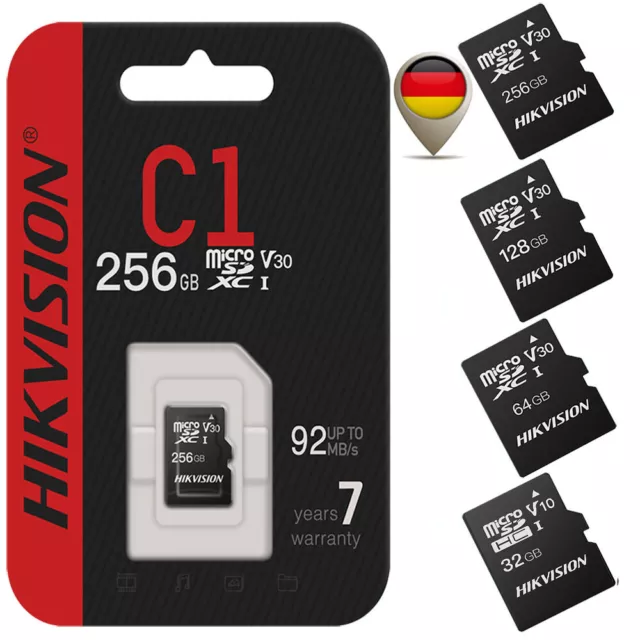 Hikvision Micro SD Karte 32GB 64GB 16GB SDHC-Speicherkarten Kamera Smartphone