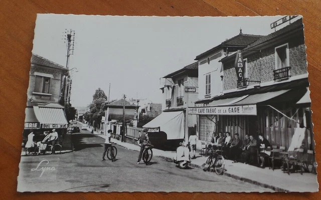 Belle Cpa  Cafe Tabac De La Gare Franconville