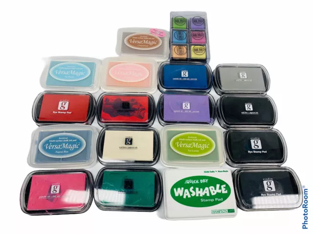 🔥 Lot Of 18 • Stamp Inkpad • Scrapbooking • Studio G Versa Magic Hampton Art