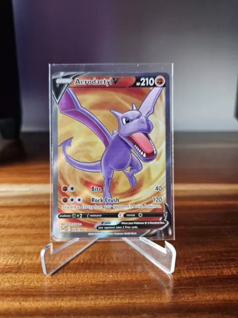 Aerodactyl V 179/196 Full Art NM/M Lost Origin Pokemon + Card Saver