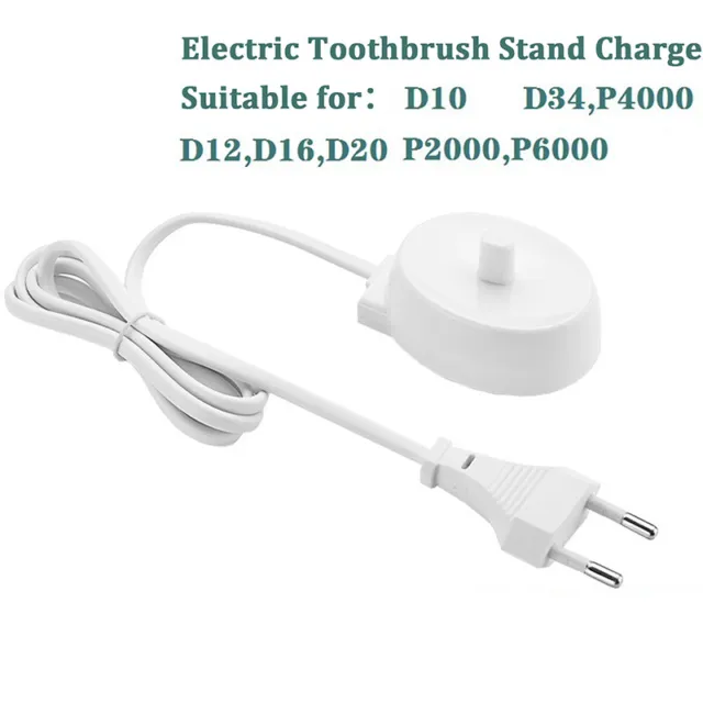 Electric Toothbrush Stand Charger EU Plug Replacement for Braun Oral B D12 D20