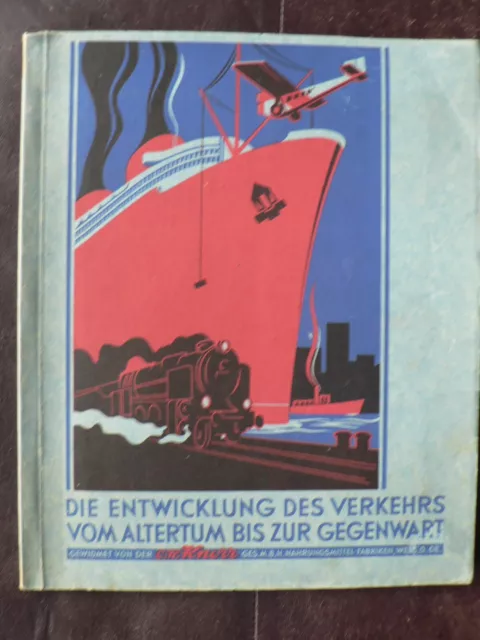 Die  Entwicklung des Verkehrs vom Altertum bis zur Gegenwart, Knorr, komplett -
