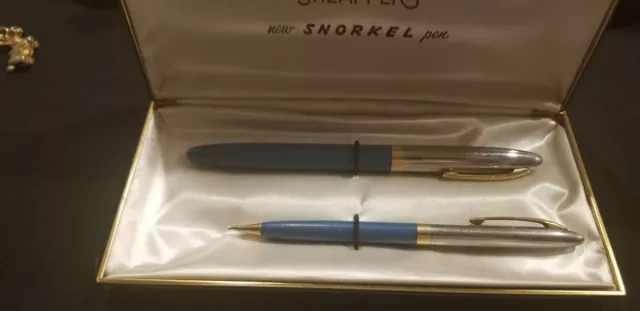 Sheaffers Fountain Pen And Ball Point Pen Set Snorkel