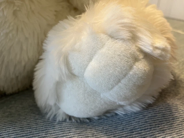 Calif Snow SUPERCUDDLY, SUPER-SOFT GREAT size snow-white plush teddy bear ...