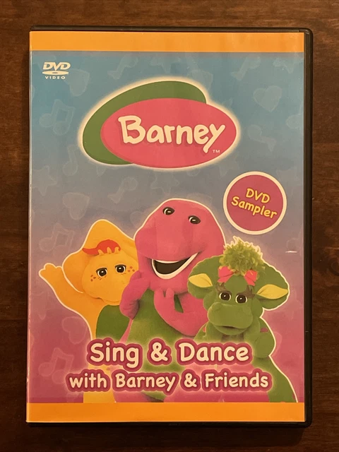 BARNEY DVD SAMPLER Sing & Sance With Barney And Friends 2008 Rare 13 ...