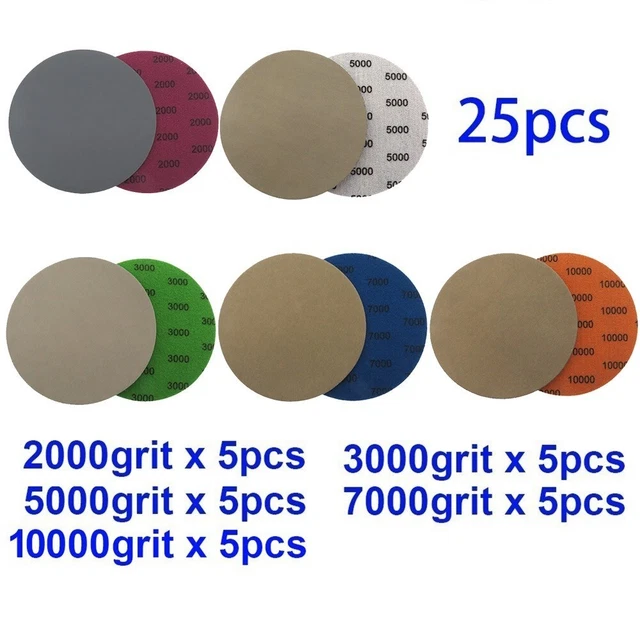 Durevole Carta Abrasiva Impermeabile Wear Resistere 125mm