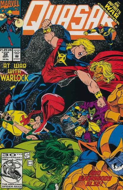 Quasar #38 VF; Marvel | Infinity War Mark Gruenwald - we combine shipping