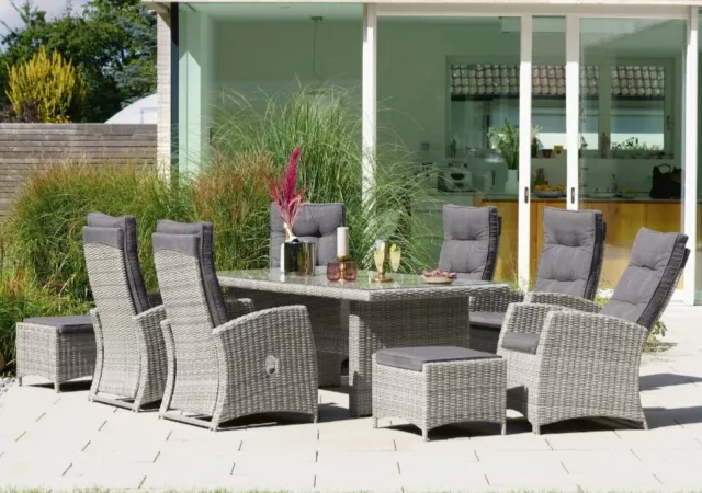 gartenmöbel set rattan essgruppe