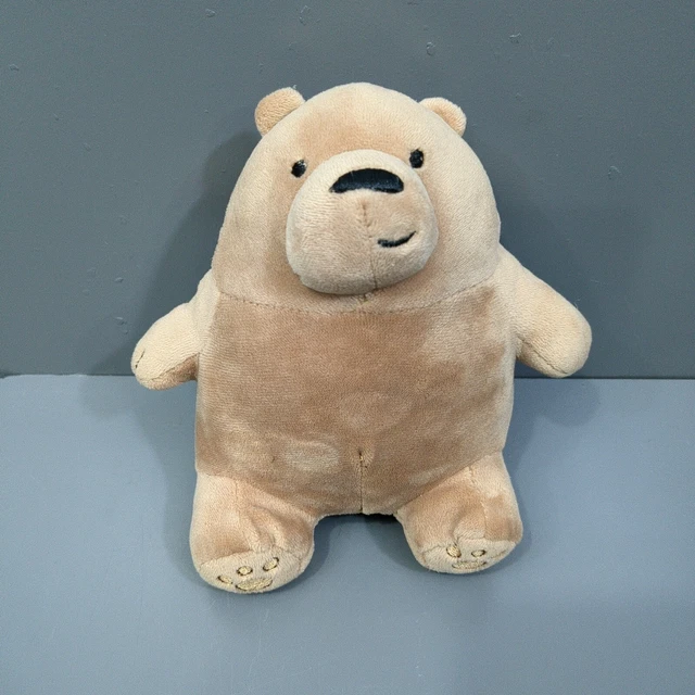 WE BARE BEARS Plush Small Sitting Grizzly Bear Cartoon Network Toy