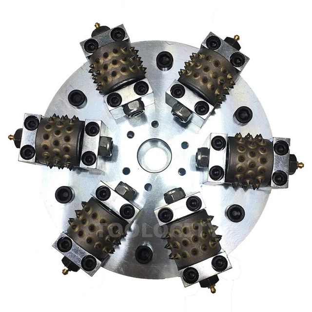 10 In. Bush Hammer with 6 Rollers