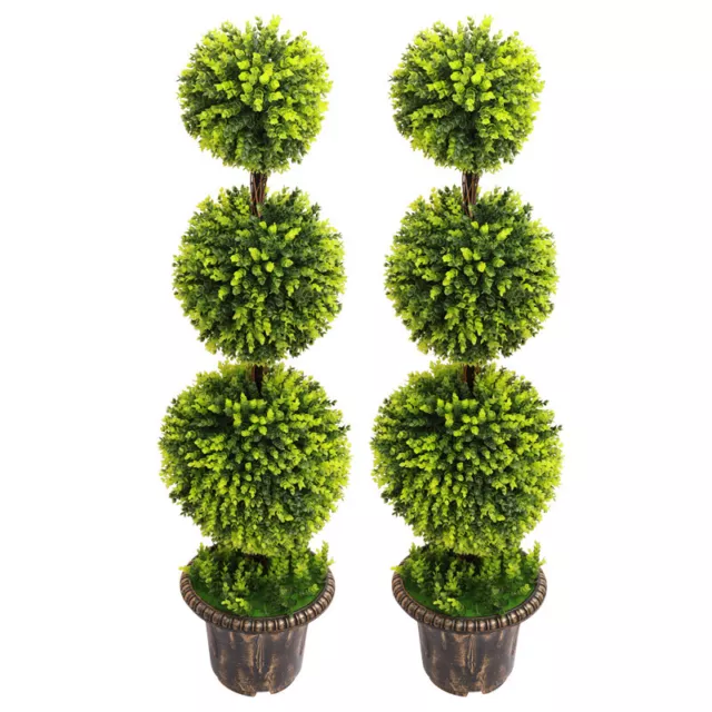 Topiary Boxwood Buxus Artificial Potted Tree Indoor/Outdoor Garden Large Plants