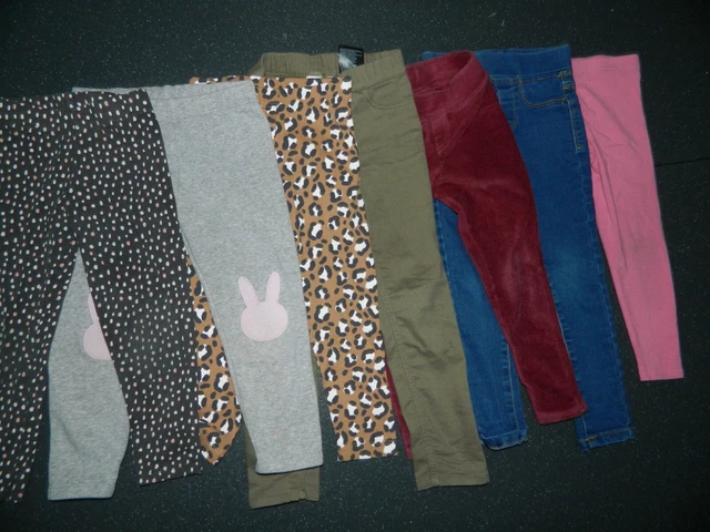 Girls Leggings Clothes Bundle age 3/4 Years Slim Fit Used