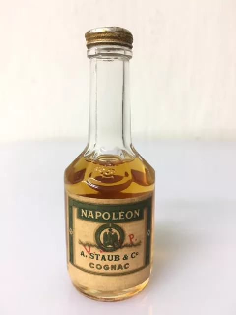 Mignon Miniature A. Staub & Co. Cognac Napoleon VSOP 3cl 40% Vol Vintage A.