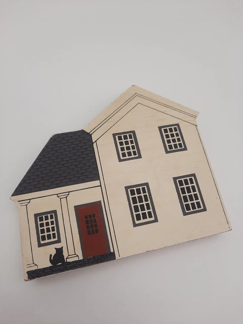 Cat's Meow Village Fall Series  Grimm's Farmhouse  1986   Wood Shelf Sitter