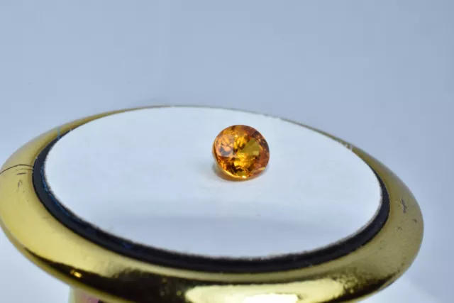 Australian Natural Faceted Sapphire -0.95 CT Parti Orange Oval Gemstone