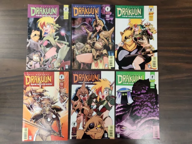 drakuun dark horse comics manga revenge of gustav 1 2 3 4 5 6 1997 johji manabe